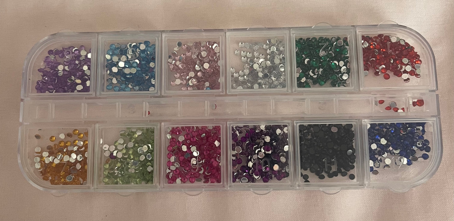 Colourful rhinestone pack