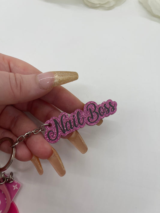 Nail boss keyring